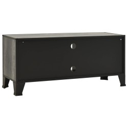 Meuble TV Gris 105x36x47 cm Métal et MDF 615877615877