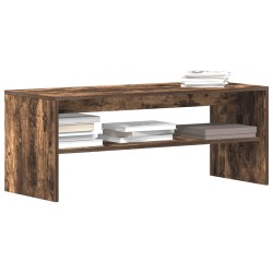 Meuble TV Chêne fumé 100x40x40 cm Bois d'ingénierie 615878615878