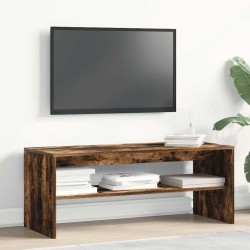 Meuble TV Chêne fumé 100x40x40 cm Bois d'ingénierie 615878615878