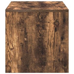 Meuble TV Chêne fumé 100x40x40 cm Bois d'ingénierie 615878615878