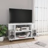 Meuble TV avec roulettes blanc 80x40x45 cm bois d'ingénierie 615879615879