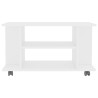 Meuble TV avec roulettes blanc 80x40x45 cm bois d'ingénierie 615879615879