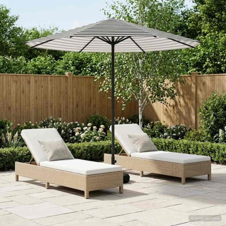 Parasol de jardin avec base 230 x 230 cm Polyester 615882615882