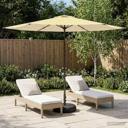 Parasol de jardin avec base 300 x 300 cm Polyester 615885615885
