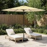 Parasol de jardin avec base 300 x 300 cm Polyester 615885615885