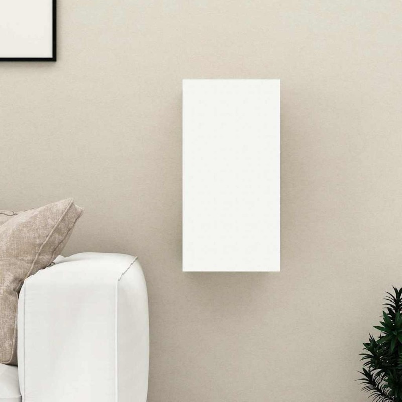 Meuble TV Blanc et chêne sonoma 30,5x30x60 cm Bois d’ingénierie 615888615888