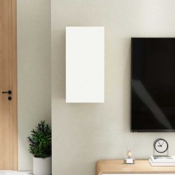 Meuble TV Blanc et chêne sonoma 30,5x30x60 cm Bois d’ingénierie 615888615888
