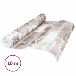 Papier peint 3D Solide Rayé Brique 10 x 0,53 m Tissu non tissé 615889615889