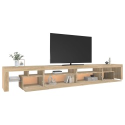 Meuble TV avec lumières LED Chêne sonoma 290x36,5x40 cm 615893615893