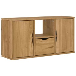 Meuble TV avec tiroir ODDA 79x24x40 cm bois massif pin 615896615896