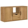 Meuble TV avec tiroir ODDA 79x24x40 cm bois massif pin 615896615896