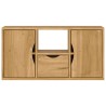 Meuble TV avec tiroir ODDA 79x24x40 cm bois massif pin 615896615896