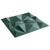 Panneaux muraux 12 pcs Vert Diamant 50 x 50 cm Mousse XPS 615897615897