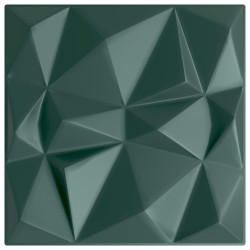 Panneaux muraux 12 pcs Vert Diamant 50 x 50 cm Mousse XPS 615897615897