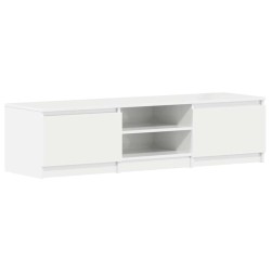 Meuble TV blanc brillant 140x40x35,5 cm bois d'ingénierie 615900615900