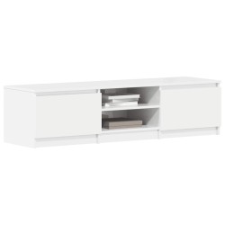 Meuble TV blanc brillant 140x40x35,5 cm bois d'ingénierie 615900615900