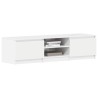 Meuble TV blanc brillant 140x40x35,5 cm bois d'ingénierie 615900615900