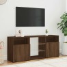 Meuble TV avec lumières LED Chêne marron 120x30x50 cm 615905615905