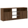 Meuble TV avec lumières LED Chêne marron 120x30x50 cm 615905615905