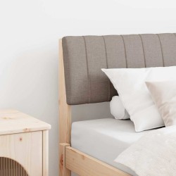 Tête de lit capitonnée Taupe 75 cm Pin massif 615911615911