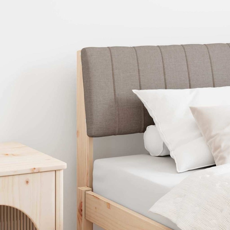 Tête de lit capitonnée Taupe 75 cm Pin massif 615911615911
