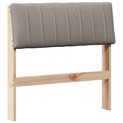Tête de lit capitonnée Taupe 75 cm Pin massif 615911615911