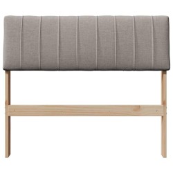 Tête de lit capitonnée Taupe 75 cm Pin massif 615911615911