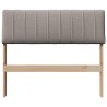 Tête de lit capitonnée Taupe 75 cm Pin massif 615911615911
