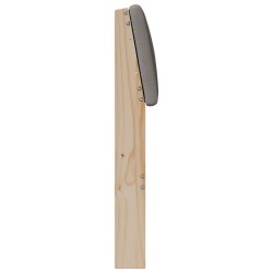 Tête de lit capitonnée Taupe 75 cm Pin massif 615911615911