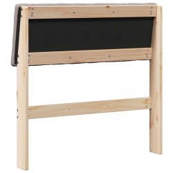 Tête de lit capitonnée Taupe 75 cm Pin massif 615911615911
