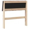 Tête de lit capitonnée Taupe 75 cm Pin massif 615911615911