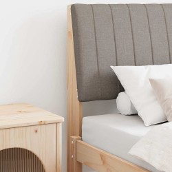 Tête de lit capitonnée Taupe 75 cm Pin massif 615913615913