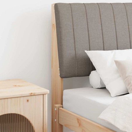 Tête de lit capitonnée Taupe 75 cm Pin massif 615913615913