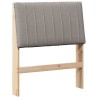 Tête de lit capitonnée Taupe 75 cm Pin massif 615913615913