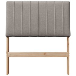 Tête de lit capitonnée Taupe 75 cm Pin massif 615913615913