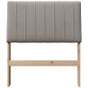 Tête de lit capitonnée Taupe 75 cm Pin massif 615913615913