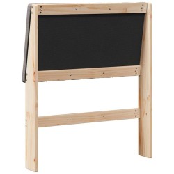 Tête de lit capitonnée Taupe 75 cm Pin massif 615913615913