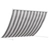 Auvent Anthracite et blanc 400 x 150 cm 615914615914