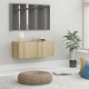 Meuble TV Chêne sonoma 80x30x30 cm Bois d’ingénierie 615917615917