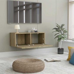 Meuble TV Chêne sonoma 80x30x30 cm Bois d’ingénierie 615917615917