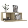 Meuble TV Chêne sonoma 80x30x30 cm Bois d’ingénierie 615917615917
