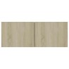 Meuble TV Chêne sonoma 80x30x30 cm Bois d’ingénierie 615917615917