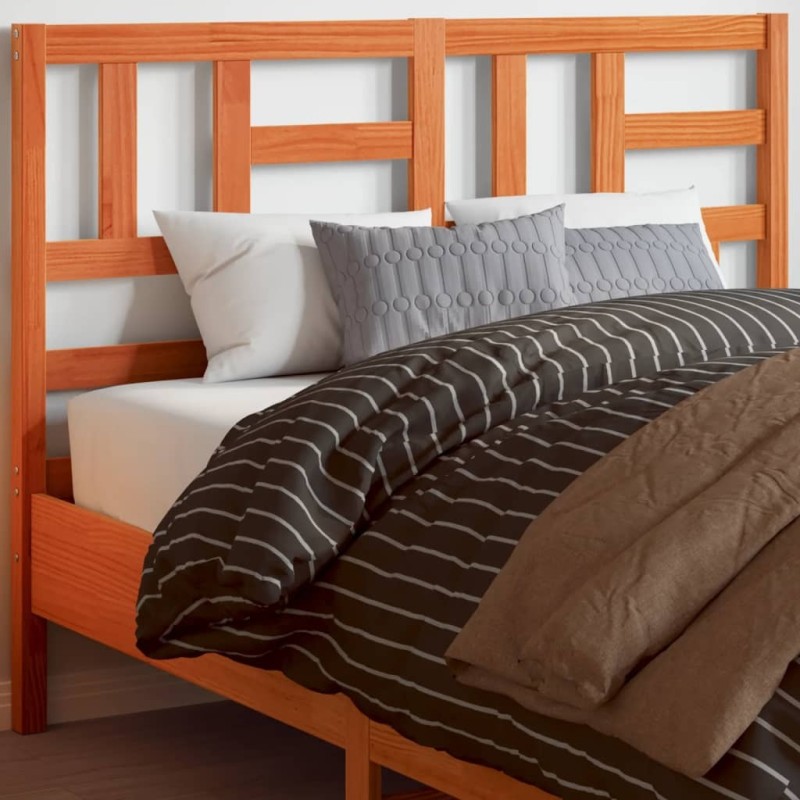Tête de lit cire marron 160 cm bois massif de pin 615921615921
