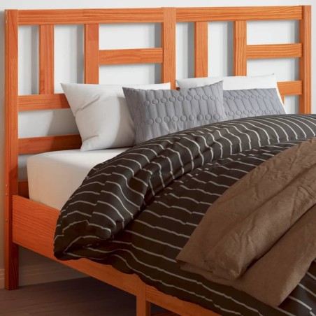 Tête de lit cire marron 160 cm bois massif de pin 615921615921