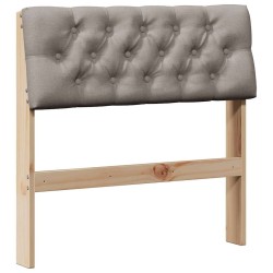 Tête de lit capitonnée Taupe 75 cm Pin massif 615930615930