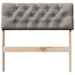 Tête de lit capitonnée Taupe 75 cm Pin massif 615930615930