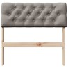 Tête de lit capitonnée Taupe 75 cm Pin massif 615930615930