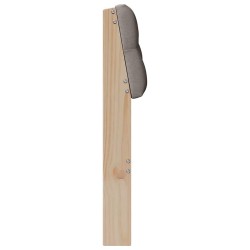 Tête de lit capitonnée Taupe 75 cm Pin massif 615930615930