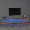 Meuble TV avec lumières LED Chêne sonoma 270x35x40 cm 615933615933
