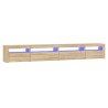 Meuble TV avec lumières LED Chêne sonoma 270x35x40 cm 615933615933